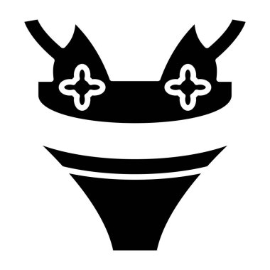 Bikini. Web simgesi basit tasarım