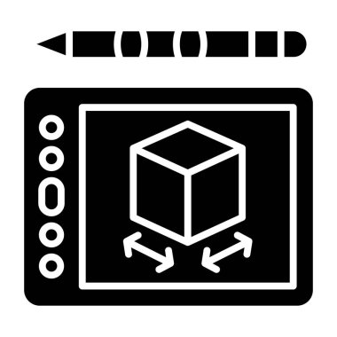 Tablet Web simgesi çizimi basit tasarım