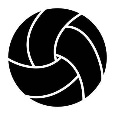 Voleybol ikonu vektör illüstrasyonu