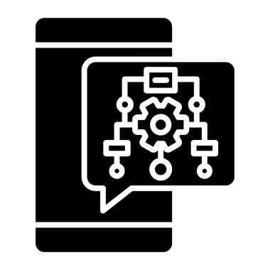 Algoritma simgesi vektör çizimi