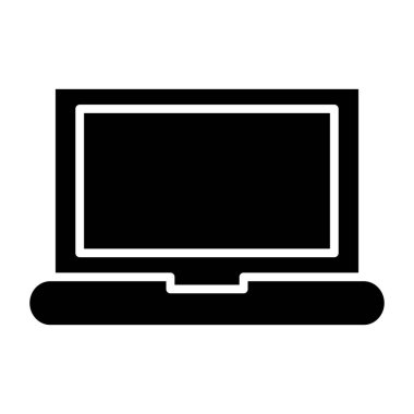 Dizüstü bilgisayar simgesi vektör çizimi