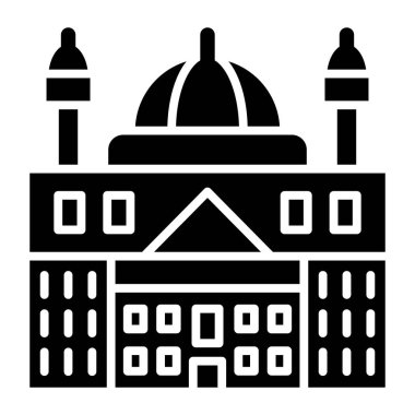 Vatikan. Web simgesi basit illüstrasyon