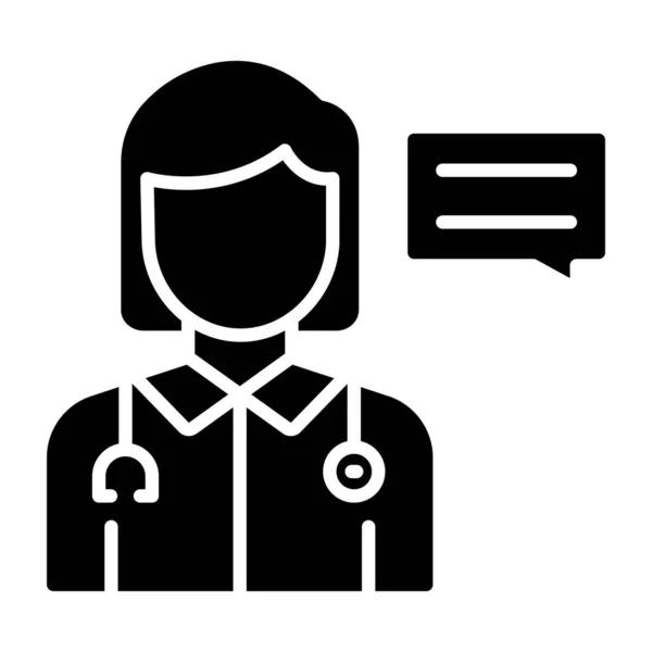 Illustration Vectorielle Docteur Icon — Image vectorielle