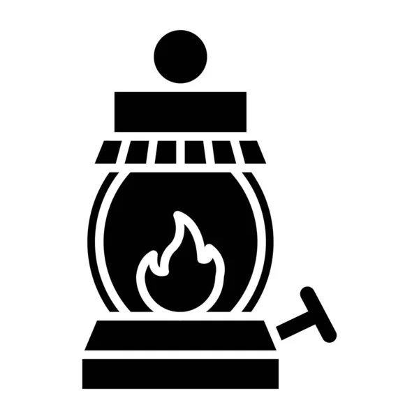 Lampu Gas Ikon Web Ilustrasi Sederhana - Stok Vektor