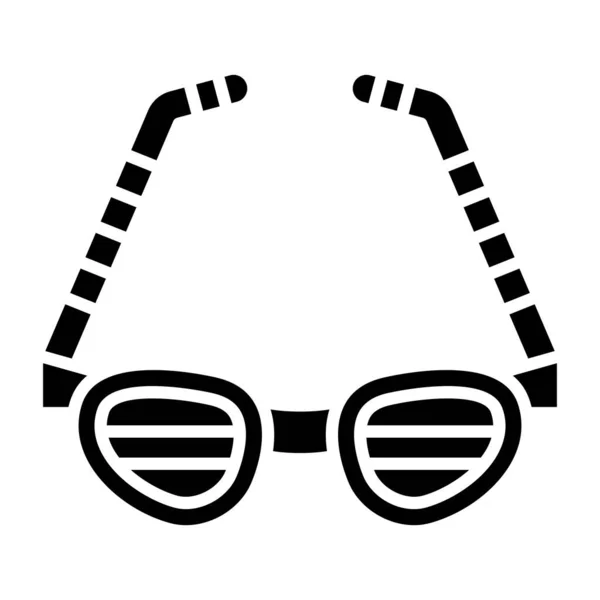 Gafas Fiesta Icono Web Ilustración Simple — Vector de stock