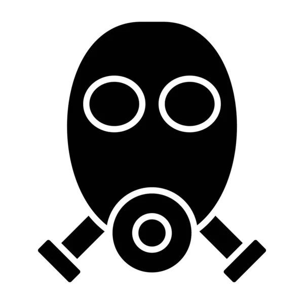 Εικονίδιο Μάσκας Αερίου Διανυσματική Απεικόνιση Απλή Σχεδίαση — Διανυσματικό Αρχείο
