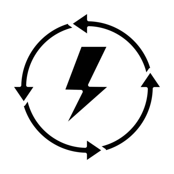 Icono Energía Eléctrica Ilustración Simple Los Iconos Vectores Electricidad Para — Archivo Imágenes Vectoriales
