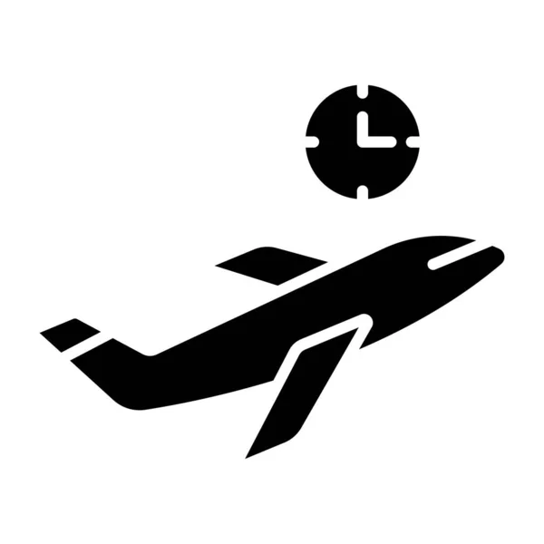 Aeroporto Icona Vettoriale Illustrazione — Vettoriale Stock