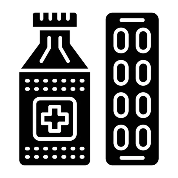 Ikone Der Medizin Und Des Gesundheitswesens — Stockvektor