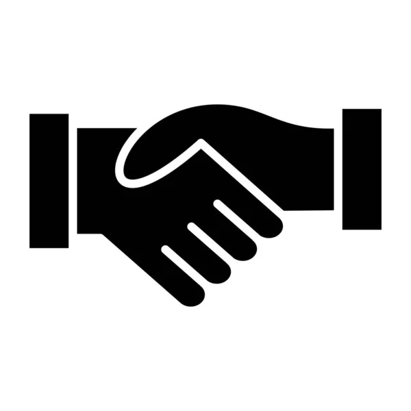 stock vector handshake icon. simple illustration of business deal vector icons for web