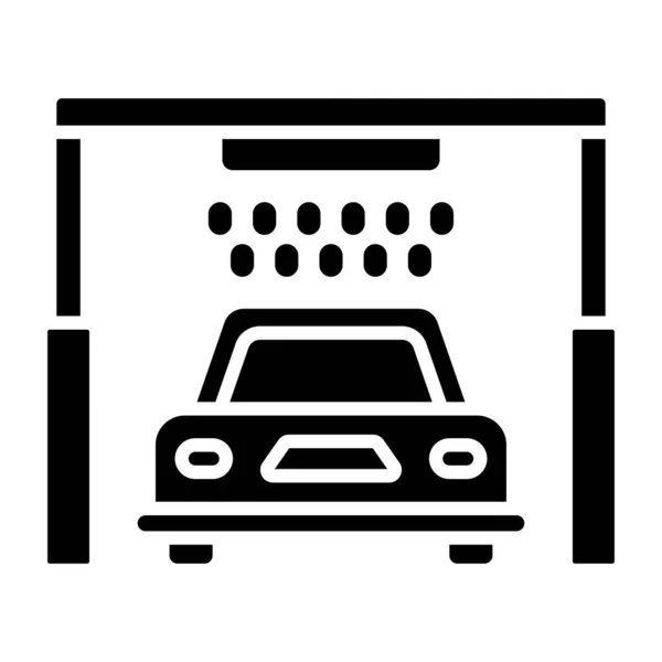Auto Wassen Icoon Vector Illustratie — Stockvector
