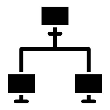 Ağ simgesi basit illüstrasyon