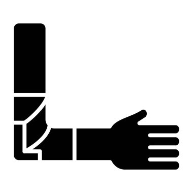 Dirsek Muhafızları web simgesi basit bir illüstrasyon