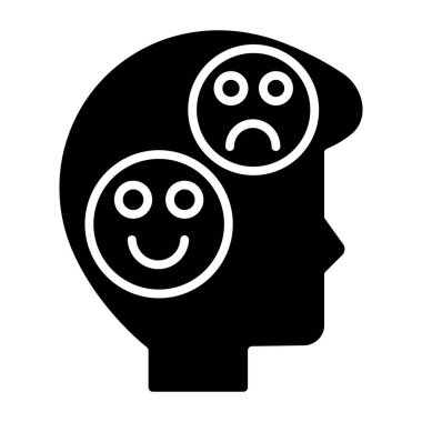 Temel Duygu Web simgesi basit illüstrasyon