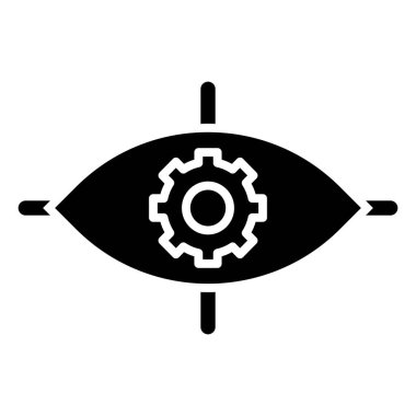 Göz vektör glif simgesini