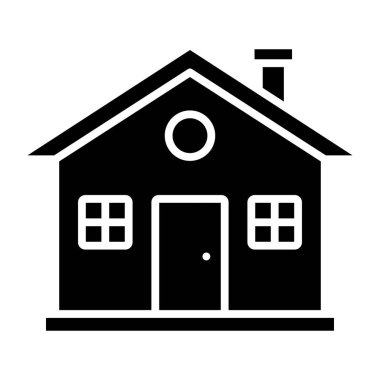 Bina. Web simgesi basit tasarım 