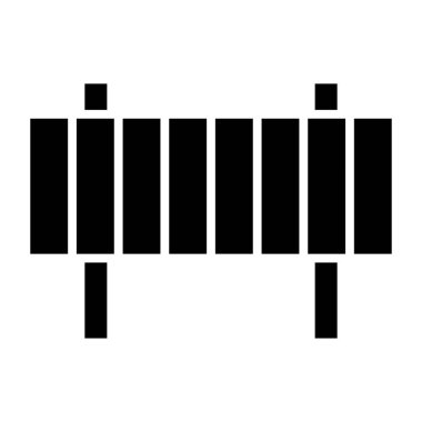 Yol Engelleme Web simgesi basit illüstrasyon