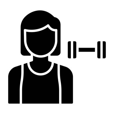 Dambıl ikonlu kadın. h