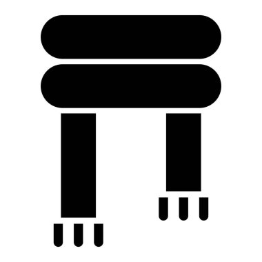 Atkı Ağı simgesi basit illüstrasyon