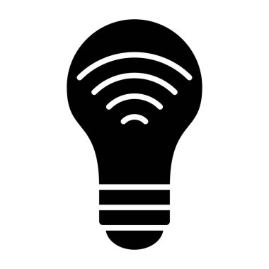 ampul simgesi, vektör illüstrasyonu