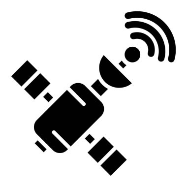 Uydu. Web simgesi basit illüstrasyon