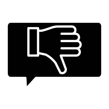  Tatminsiz simge, vektör illüstrasyonu