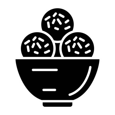 Falafel web simgesi basit bir illüstrasyon