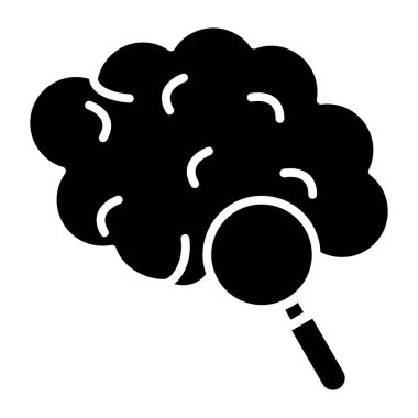 Beyin. Web simgesi basit illüstrasyon