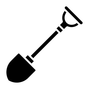 Kürek. Web simgesi basit illüstrasyon