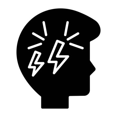 Siyah bir geçmişi olan adamın başı.