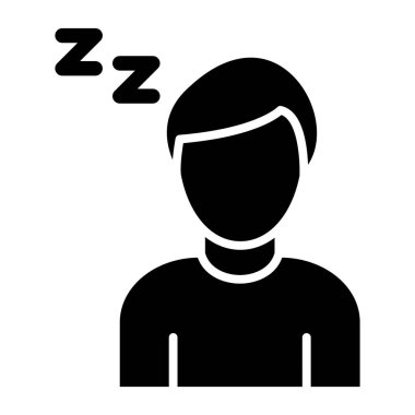 Tembel. Web simgesi basit illüstrasyon 