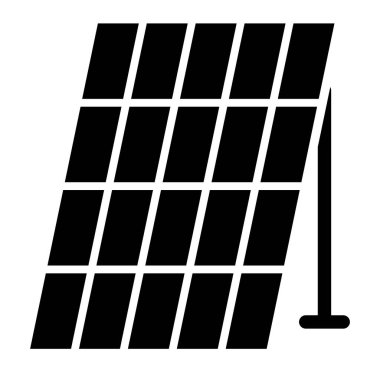 Güneş paneli simgesi. vektör illüstrasyonu