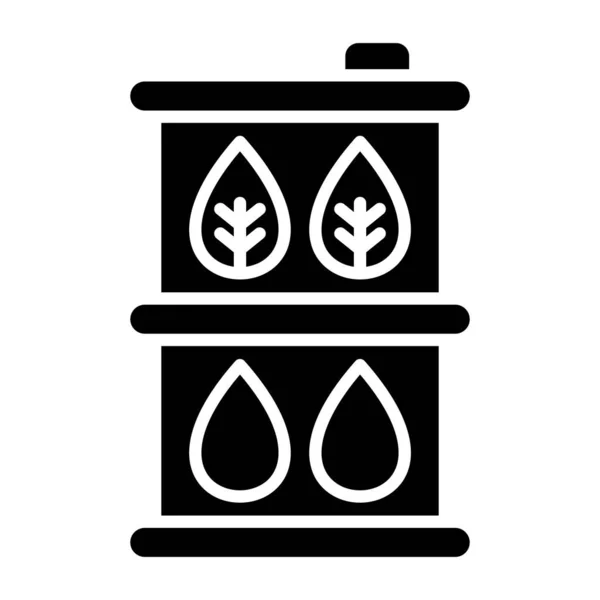 Biofuel Barrell Web Icon Simple Illustration — Stock Vector