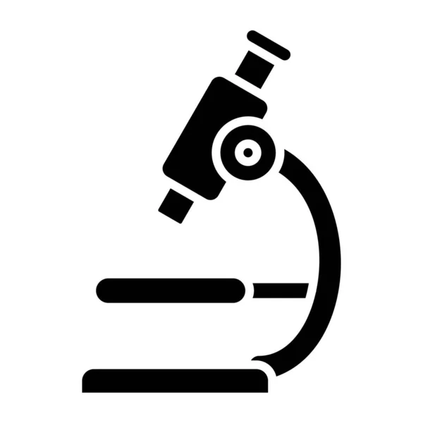 Vektor Ikon Mikroskopu Nastínit Vědecký Výzkum Izolovaný Symbol Obrysu Ilustrace — Stockový vektor