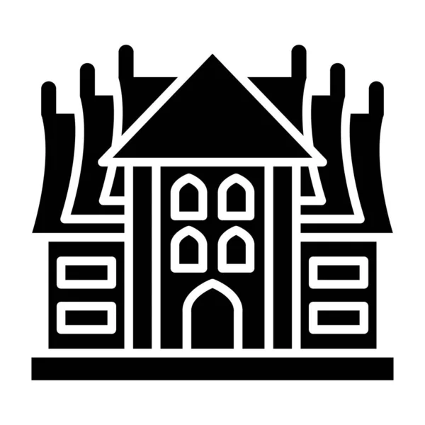 Tempel Web Symbol Einfache Illustration — Stockvektor