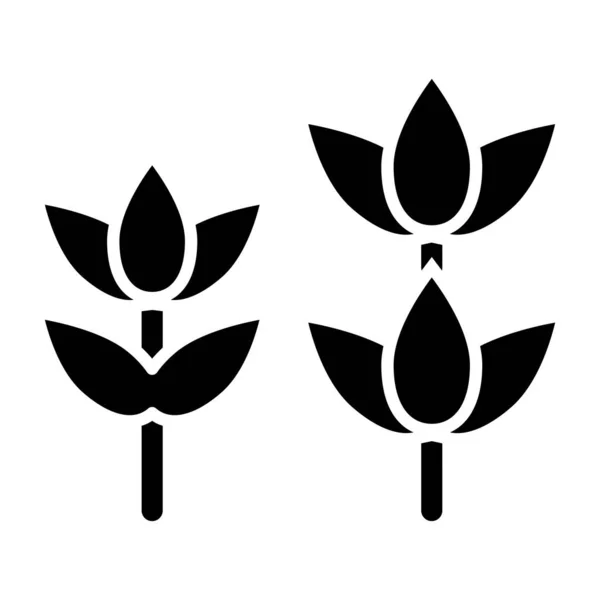 Flowers Icon Vector Isolated White Background — ストックベクタ