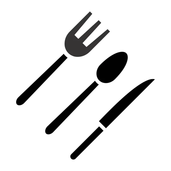 Cutlery 아이콘 일러스트 그래픽 디자인 — 스톡 벡터