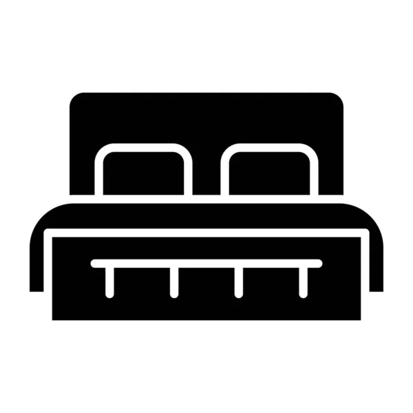 Κρεβάτι Διάνυσμα Εικονίδιο Απομονώνονται Λευκό Φόντο Για Σχεδιασμό Web Και — Διανυσματικό Αρχείο