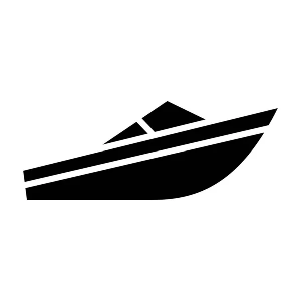 Tekne Ikonu Vektör Illüstrasyonu — Stok Vektör