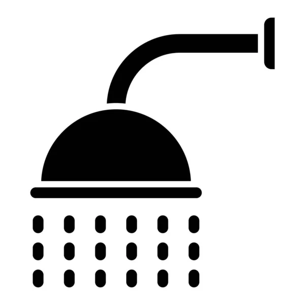Sprcha Webová Ikona Jednoduchá Ilustrace — Stockový vektor