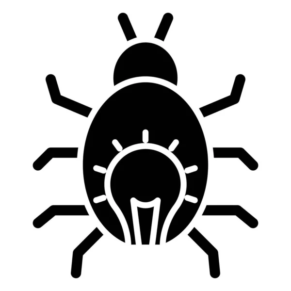 Böcek Web Simgesi Basit Illüstrasyon — Stok Vektör