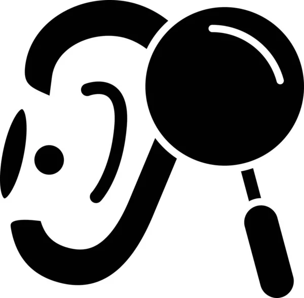 Höruntersuchung Web Symbol Einfache Illustration — Stockvektor