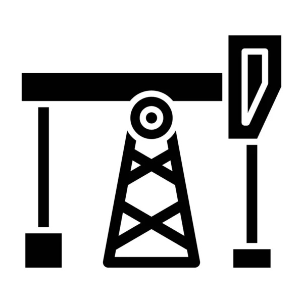 Oil Pump Web Icon Simple Illustration — Stock Vector