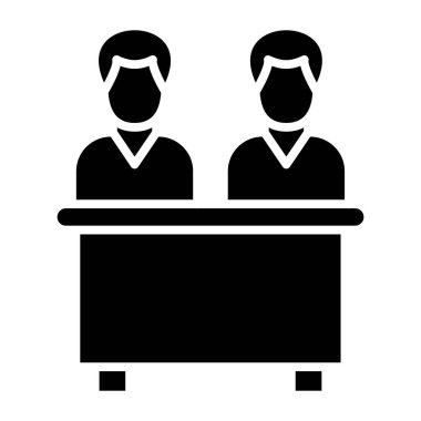 Komite basit simgesi, vektör illüstrasyonu