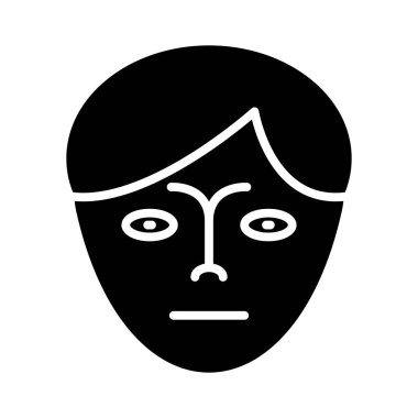 yüz maskesi simgesi, vektör illüstrasyonu