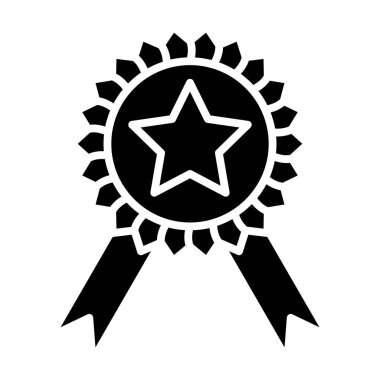 Madalya ödülü ikonu vektör illüstrasyon grafik tasarımı