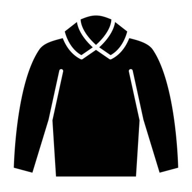 Gömlek basit simgesi, vektör illüstrasyonu