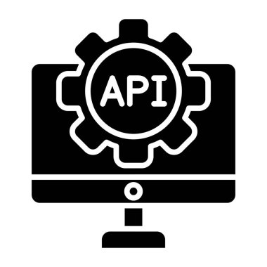 Api basit simgesi, vektör illüstrasyonu