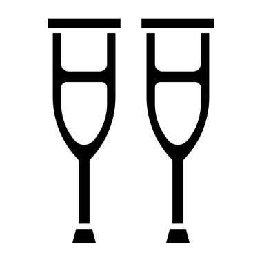 basit kutsal kişilerin resmi, vektör çizim koltuk değneği