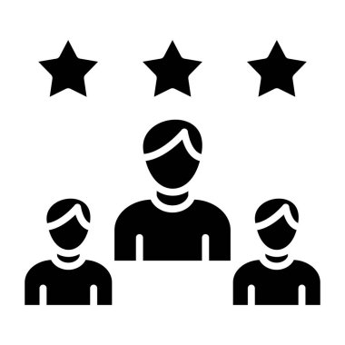 Seyirci Geribildirim basit simgesi, vektör illüstrasyonu